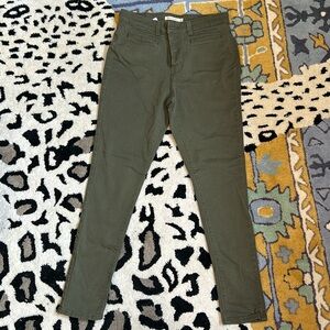 Levi 721 high rise skinny green